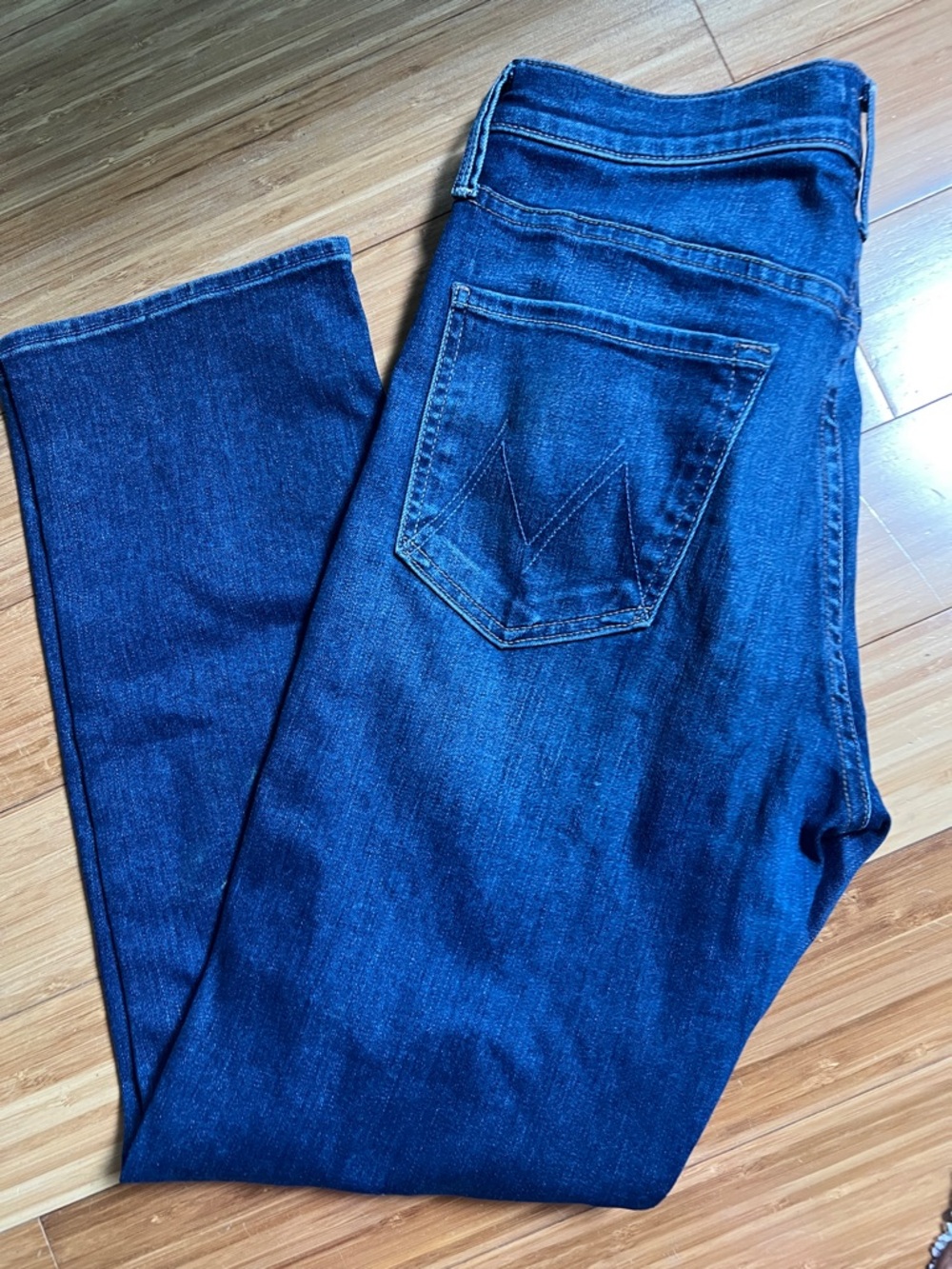 MOTHER Women's Straight Jeans - Deep Indigo Blue